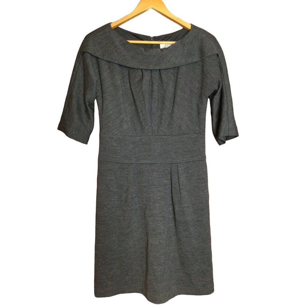 Milly New York Womens Dark Gray Wool & Polyamide Blend Dress Size M